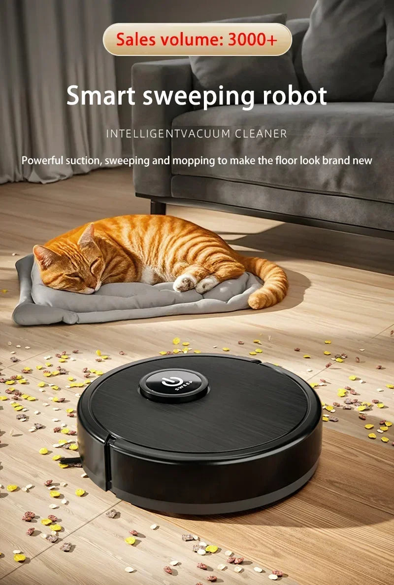 Lenovo Έξυπνη Ρομποτική Σκούπα 3-σε-1 – Robot Vacuum Cleaner 4000Pa με Ισχυρή Απορρόφηση, Πλοήγηση LDS Laser, Σφουγγάρισμα & Ιδανική για Τρίχες Κατοικιδίων