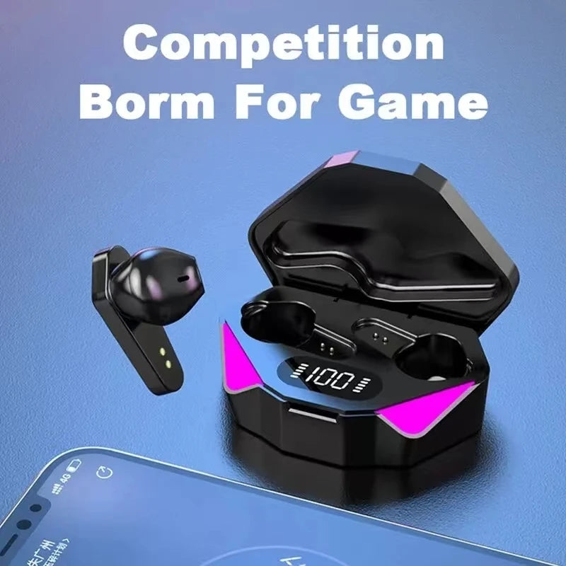 Ασύρματα Gaming Ακουστικά TWS X15 Bluetooth – Ψηφιακή Οθόνη LED, Μείωση Θορύβου (Noise Cancelling) & Ενσωματωμένο Μικρόφωνο
