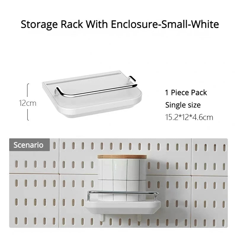 Διάτρητος Πίνακας Οργάνωσης Τοίχου Pegboard – DIY Σύστημα Αποθήκευσης με Ράφια & Αξεσουάρ για Κουζίνα, Μπάνιο, Γραφείο & Gaming Room