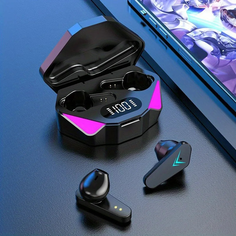 Ασύρματα Gaming Ακουστικά TWS X15 Bluetooth – Ψηφιακή Οθόνη LED, Μείωση Θορύβου (Noise Cancelling) & Ενσωματωμένο Μικρόφωνο