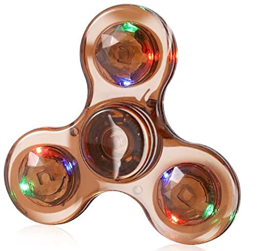 Φωτιζόμενο Fidget Spinner με Φώτα LED – Luminous Παιχνίδι Δακτύλου για Μείωση Άγχους, Στρες & Συγκέντρωση για Παιδιά και Ενήλικες