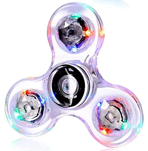 Φωτιζόμενο Fidget Spinner με Φώτα LED – Luminous Παιχνίδι Δακτύλου για Μείωση Άγχους, Στρες & Συγκέντρωση για Παιδιά και Ενήλικες