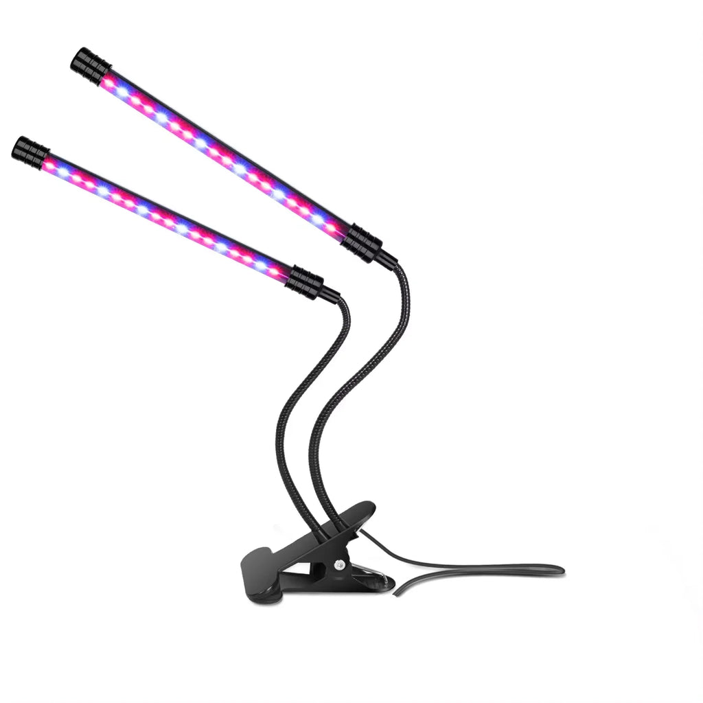 Επαγγελματικό LED Φωτιστικό Ανάπτυξης Φυτών USB Full Spectrum – Φυτολάμπα με Κλιπ Στήριξης, Ροοστάτη & Χρονοδιακόπτη