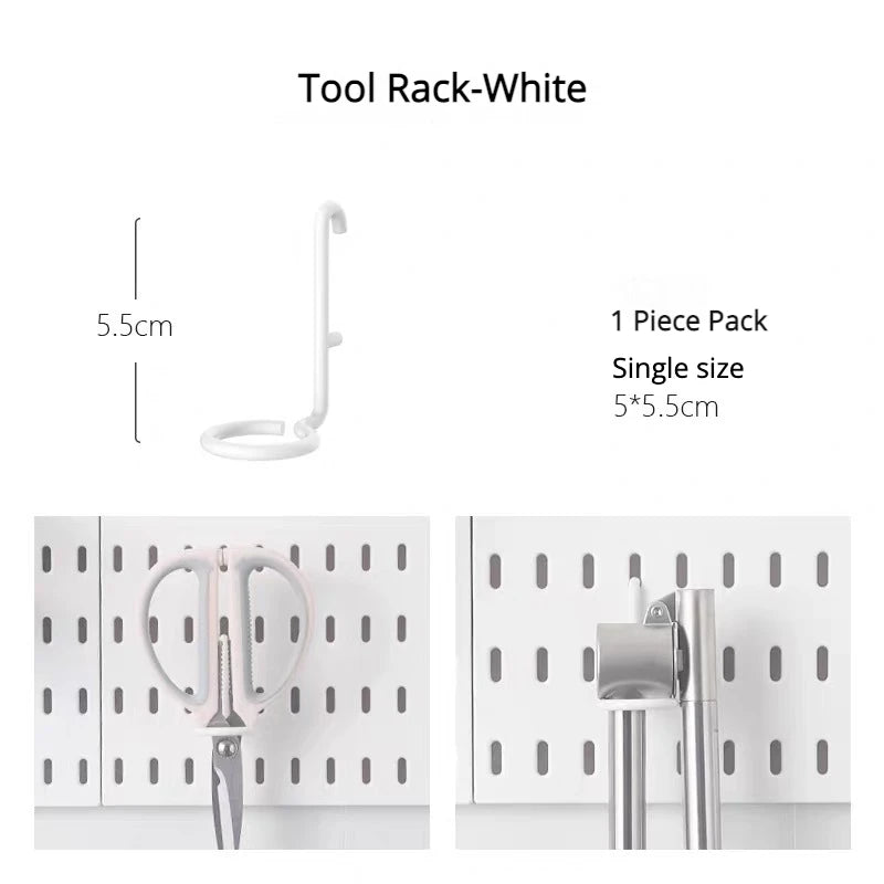 Διάτρητος Πίνακας Οργάνωσης Τοίχου Pegboard – DIY Σύστημα Αποθήκευσης με Ράφια & Αξεσουάρ για Κουζίνα, Μπάνιο, Γραφείο & Gaming Room