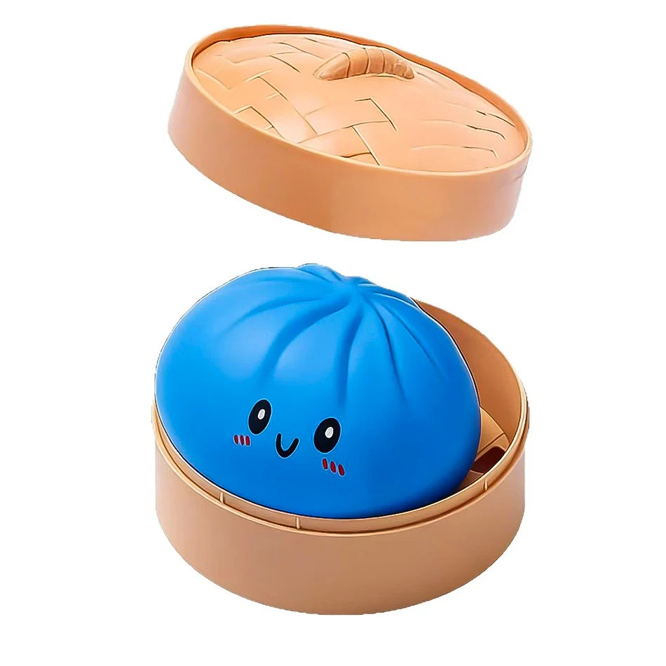 Squishy Bun Αντιστρές Παιχνίδι - Χαλαρωτικό "Ψωμάκι" σε Καλαθάκι