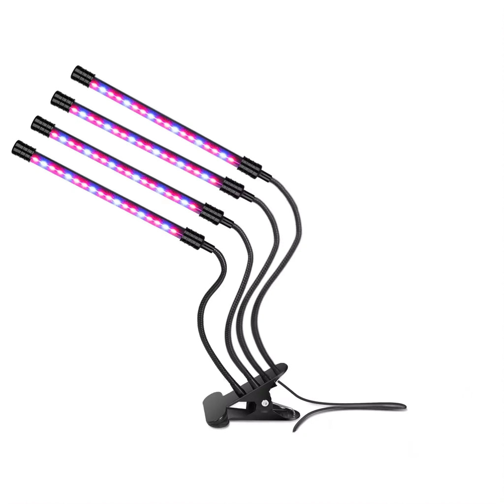 Επαγγελματικό LED Φωτιστικό Ανάπτυξης Φυτών USB Full Spectrum – Φυτολάμπα με Κλιπ Στήριξης, Ροοστάτη & Χρονοδιακόπτη