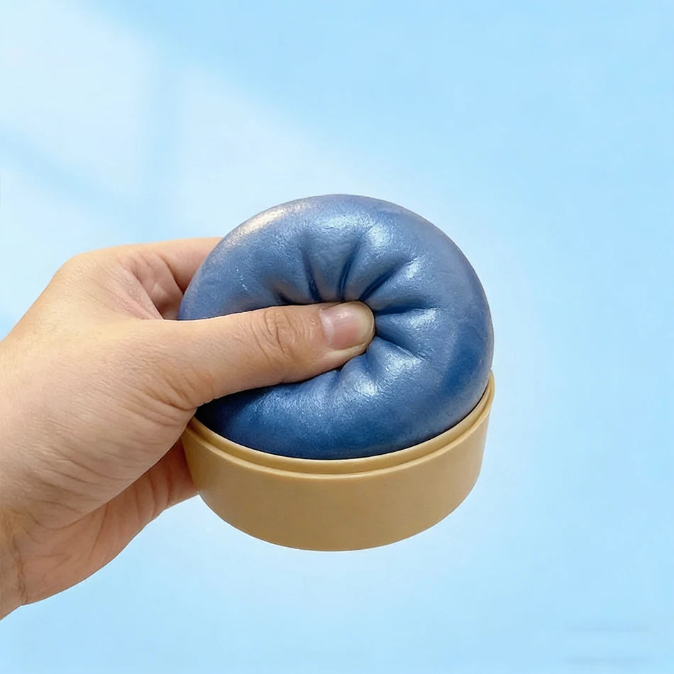 Squishy Bun Αντιστρές Παιχνίδι - Χαλαρωτικό "Ψωμάκι" σε Καλαθάκι