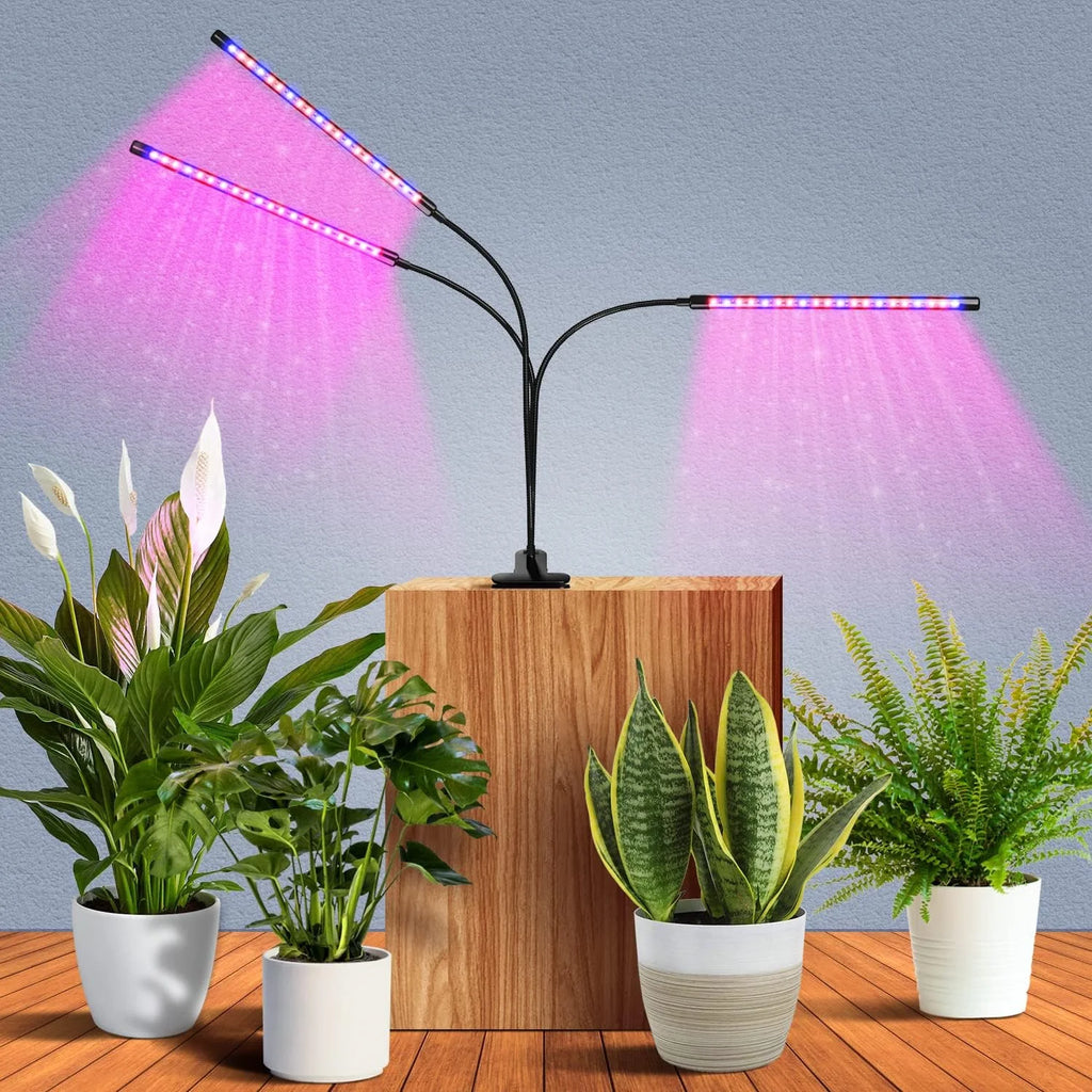 Επαγγελματικό LED Φωτιστικό Ανάπτυξης Φυτών USB Full Spectrum – Φυτολάμπα με Κλιπ Στήριξης, Ροοστάτη & Χρονοδιακόπτη