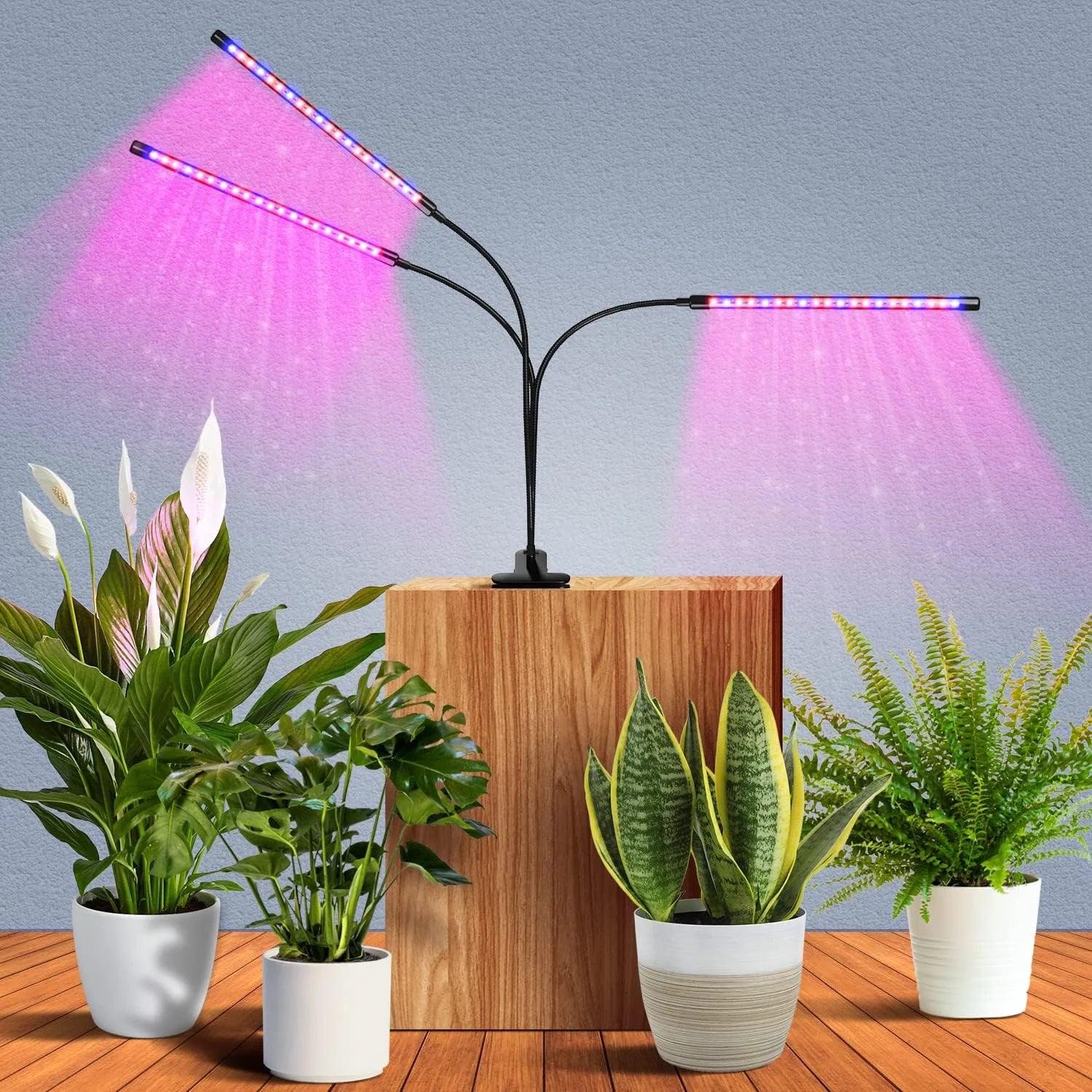 Επαγγελματικό LED Φωτιστικό Ανάπτυξης Φυτών USB Full Spectrum – Φυτολάμπα με Κλιπ Στήριξης, Ροοστάτη & Χρονοδιακόπτη