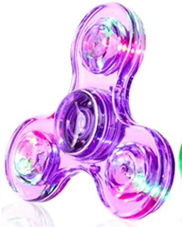 Φωτιζόμενο Fidget Spinner με Φώτα LED – Luminous Παιχνίδι Δακτύλου για Μείωση Άγχους, Στρες & Συγκέντρωση για Παιδιά και Ενήλικες