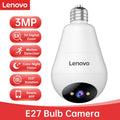Lenovo Έξυπνη Κάμερα Παρακολούθησης WiFi 3MP E27 Bulb – Πανοραμική Κάμερα-Λάμπα IP 360° με Έγχρωμη Νυχτερινή Όραση & Ανίχνευση Κίνησης AI
