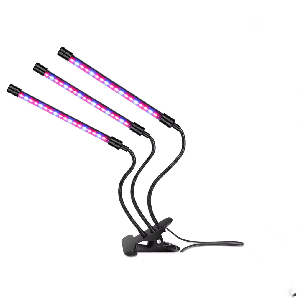 Επαγγελματικό LED Φωτιστικό Ανάπτυξης Φυτών USB Full Spectrum – Φυτολάμπα με Κλιπ Στήριξης, Ροοστάτη & Χρονοδιακόπτη