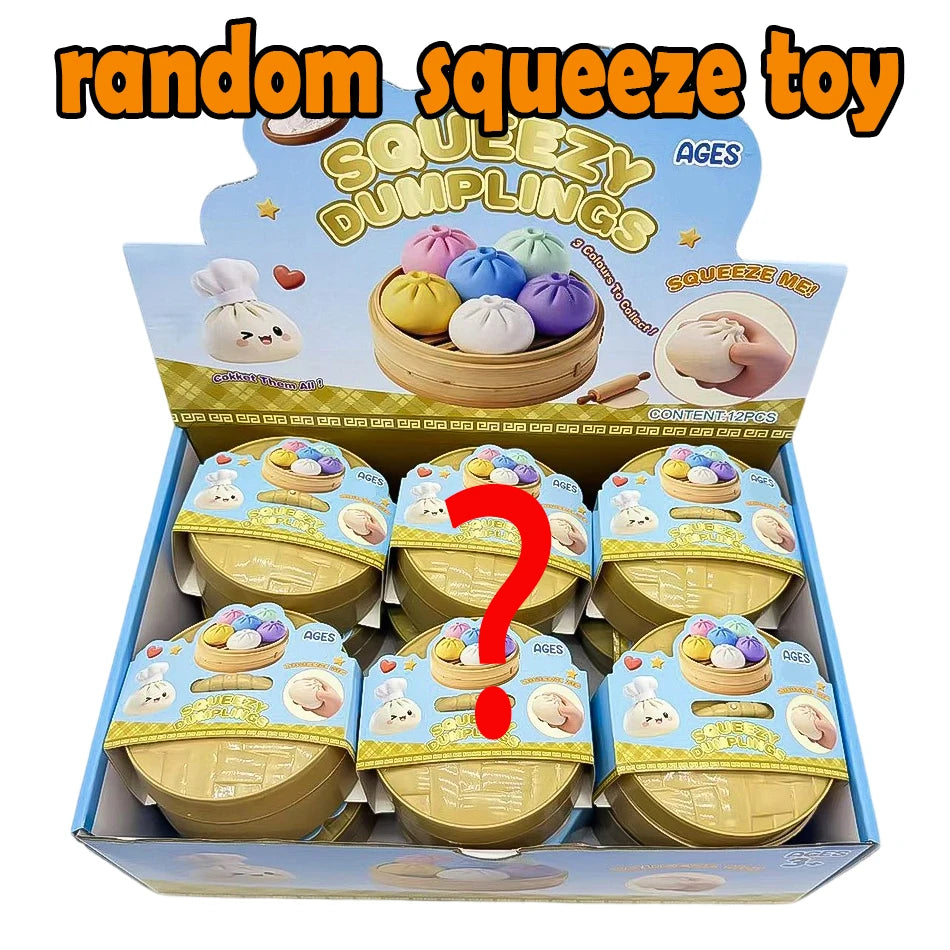 Squishy Bun Αντιστρές Παιχνίδι - Χαλαρωτικό "Ψωμάκι" σε Καλαθάκι