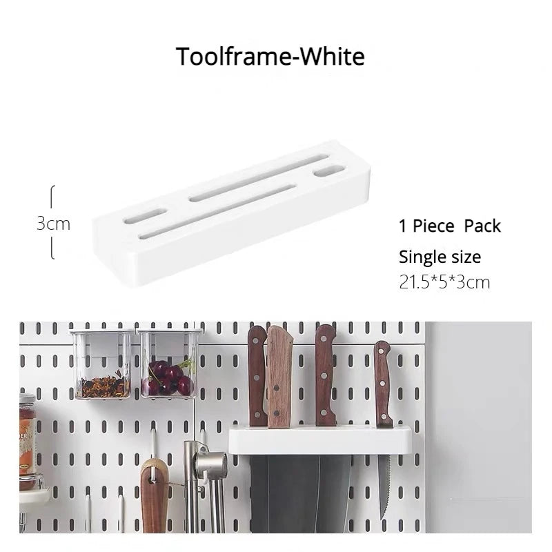 Διάτρητος Πίνακας Οργάνωσης Τοίχου Pegboard – DIY Σύστημα Αποθήκευσης με Ράφια & Αξεσουάρ για Κουζίνα, Μπάνιο, Γραφείο & Gaming Room