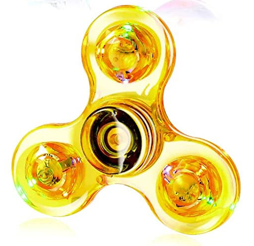 Φωτιζόμενο Fidget Spinner με Φώτα LED – Luminous Παιχνίδι Δακτύλου για Μείωση Άγχους, Στρες & Συγκέντρωση για Παιδιά και Ενήλικες