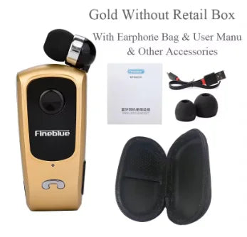 Ασύρματο Bluetooth Ακουστικό με Κλιπ & Μηχανισμό Περιέλιξης