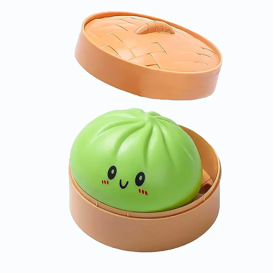 Squishy Bun Αντιστρές Παιχνίδι - Χαλαρωτικό "Ψωμάκι" σε Καλαθάκι