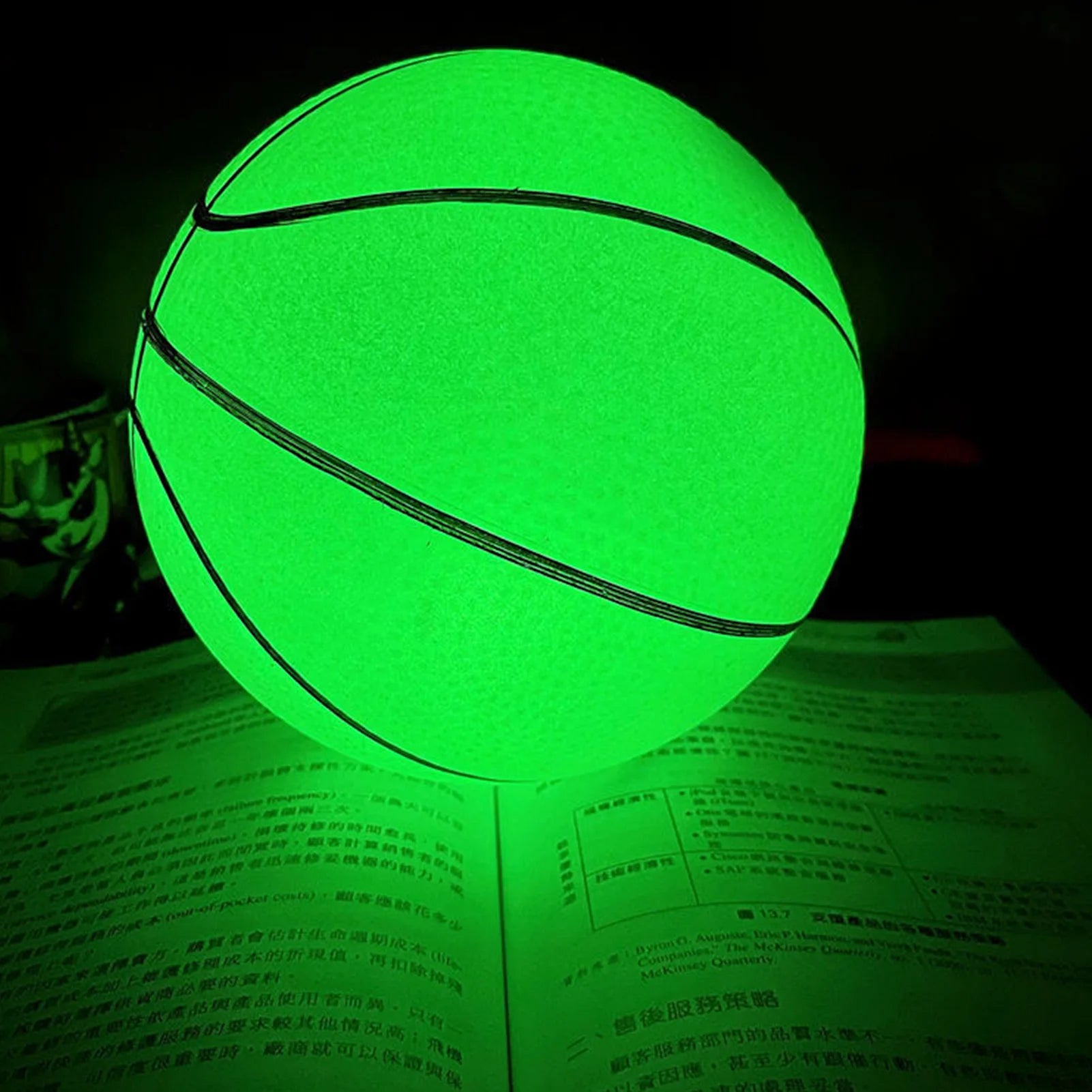 GlowBall™ - Φωσφορίζουσα Μπάλα Μπάσκετ (Glow in the Dark)