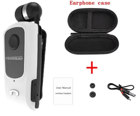 Ασύρματο Bluetooth Ακουστικό με Κλιπ & Μηχανισμό Περιέλιξης