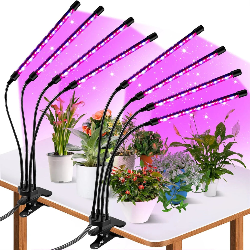Επαγγελματικό LED Φωτιστικό Ανάπτυξης Φυτών USB Full Spectrum – Φυτολάμπα με Κλιπ Στήριξης, Ροοστάτη & Χρονοδιακόπτη