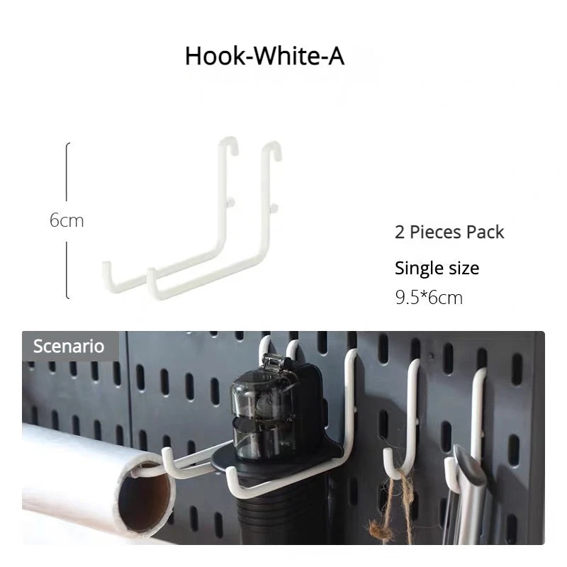 Διάτρητος Πίνακας Οργάνωσης Τοίχου Pegboard – DIY Σύστημα Αποθήκευσης με Ράφια & Αξεσουάρ για Κουζίνα, Μπάνιο, Γραφείο & Gaming Room