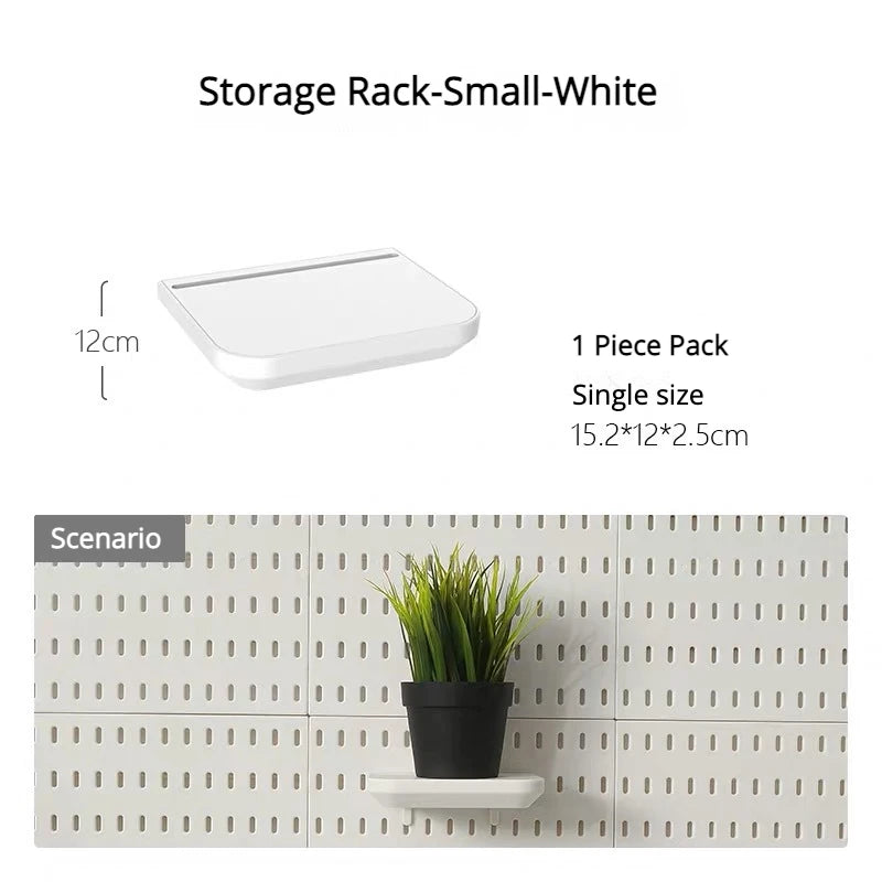 Διάτρητος Πίνακας Οργάνωσης Τοίχου Pegboard – DIY Σύστημα Αποθήκευσης με Ράφια & Αξεσουάρ για Κουζίνα, Μπάνιο, Γραφείο & Gaming Room