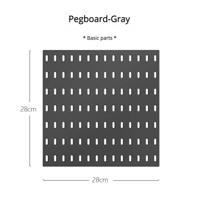 Διάτρητος Πίνακας Οργάνωσης Τοίχου Pegboard – DIY Σύστημα Αποθήκευσης με Ράφια & Αξεσουάρ για Κουζίνα, Μπάνιο, Γραφείο & Gaming Room