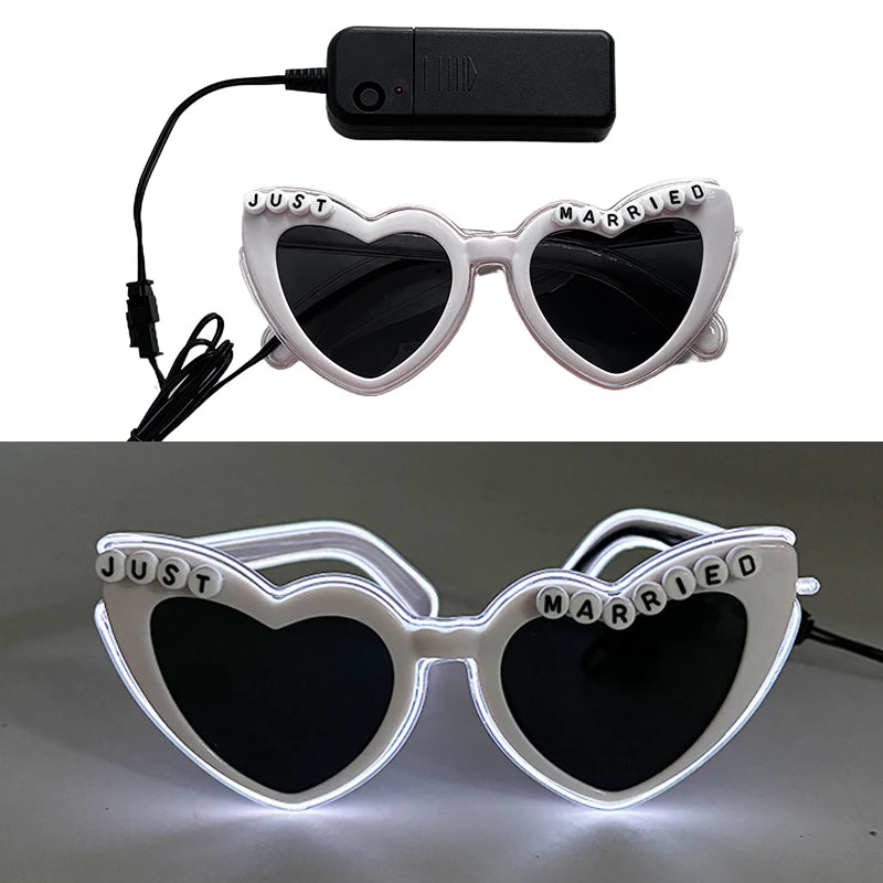 Φωτιζόμενα LED Γυαλιά Neon EL Wire – Glow in the Dark Αξεσουάρ για Πάρτι & Φεστιβάλ